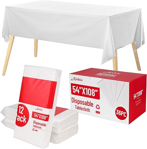 Miniatura 15 de Rollo de mantel de plástico, 310 pies x 54 pulgadas, mantel de mesa de plástico desechable negro, rollo de mantel premium PEVA impermeable negro con