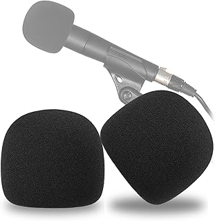 SUNMON SM57 Pop Filter - Perfect Mic Windscreen Cover Foam Cover Compatible with Shure SM-57 Dynamic Instrument Microphone (2 PCS)