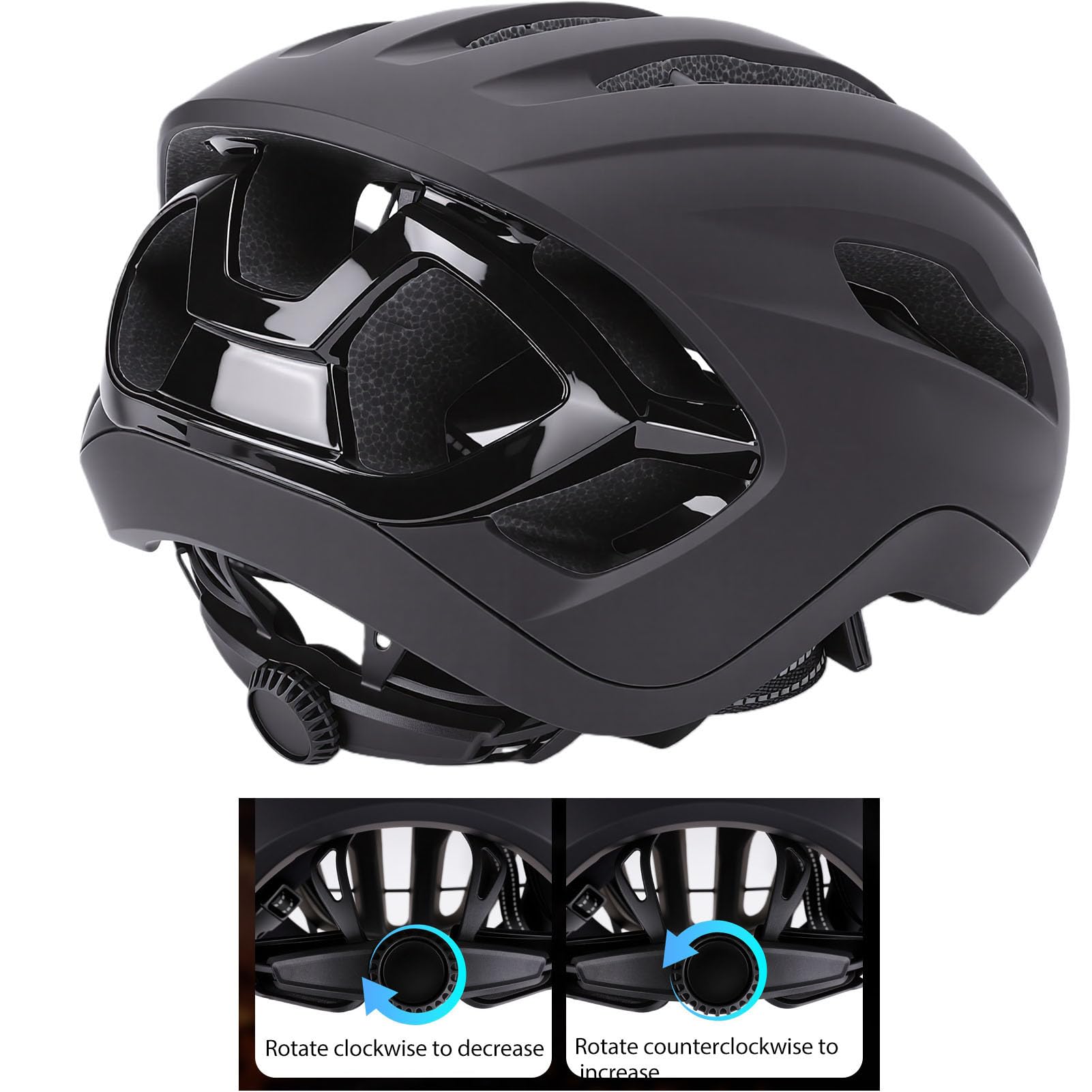Casco Ciclismo Integrale Pieghevole, Casco da Bici Regolabile Testa Senza Cuciture con Fodera Lavabile Rimovibile per Mountain Bike Strada Uomini Donne