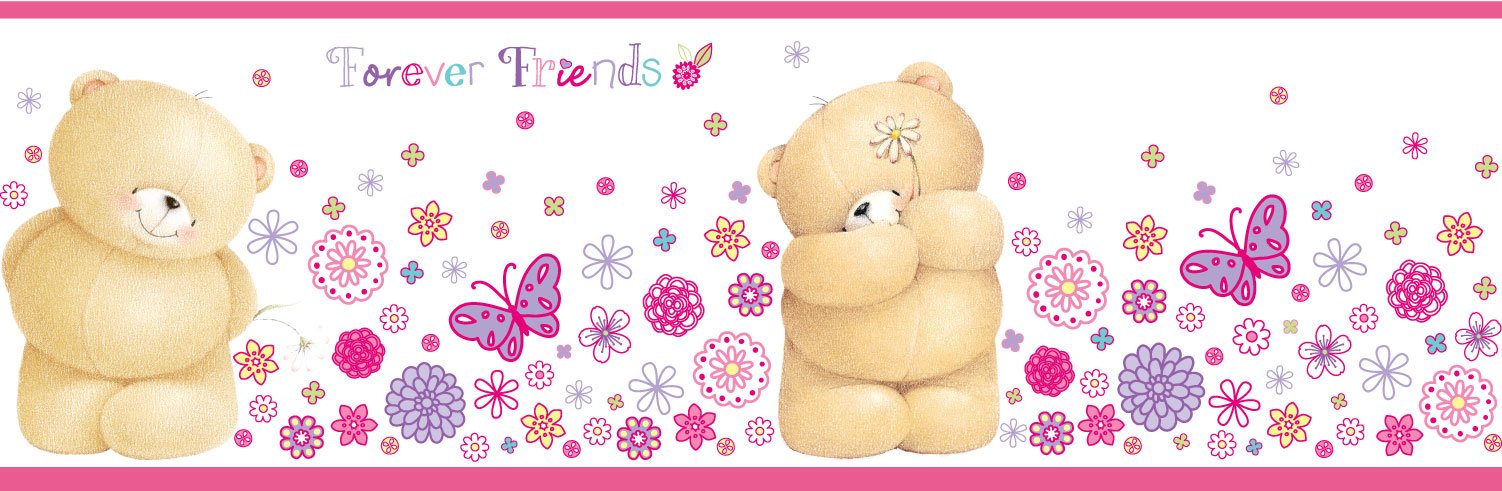 Frise auto-adhésive Forever Friends frise murale chambre bébé