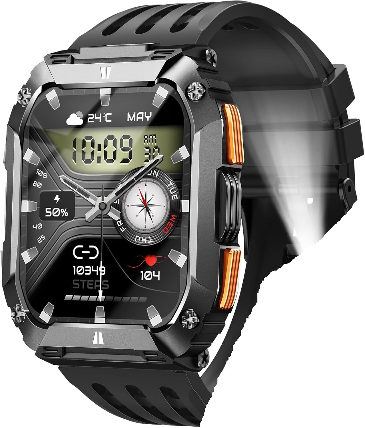 Good Watches for Males Health Watch: 100 Days Battery Life/Name/Reply 1.95” Mens Navy Good Look ahead to Android & iPhone, Health Tracker with Flashlight/Coronary heart Charge Sleep Monitor/100+ Sport Modes Good Watches for Males Health Watch: 100 Days Battery Life/Name/Reply 1.95” Mens Navy Good Look ahead to Android & iPhone, Health Tracker with Flashlight/Coronary heart Charge Sleep Monitor/100+ Sport Modes