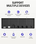 Donner DEP-10 Piano numérique 88 Key semi-weighted, Piano électrique de pleine taille Portable clavier pour les débutants avec support de meubles, triple pédales, alimentation