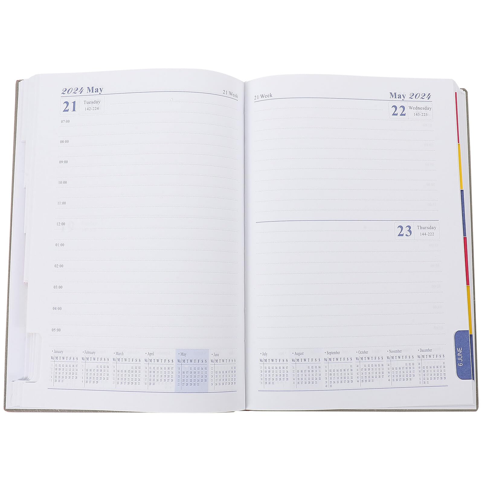5 Piezas Planificador Diario Cuaderno de Notas Inglés Agenda Escolar Días Rosa para Estudiantes Oficina y Organización