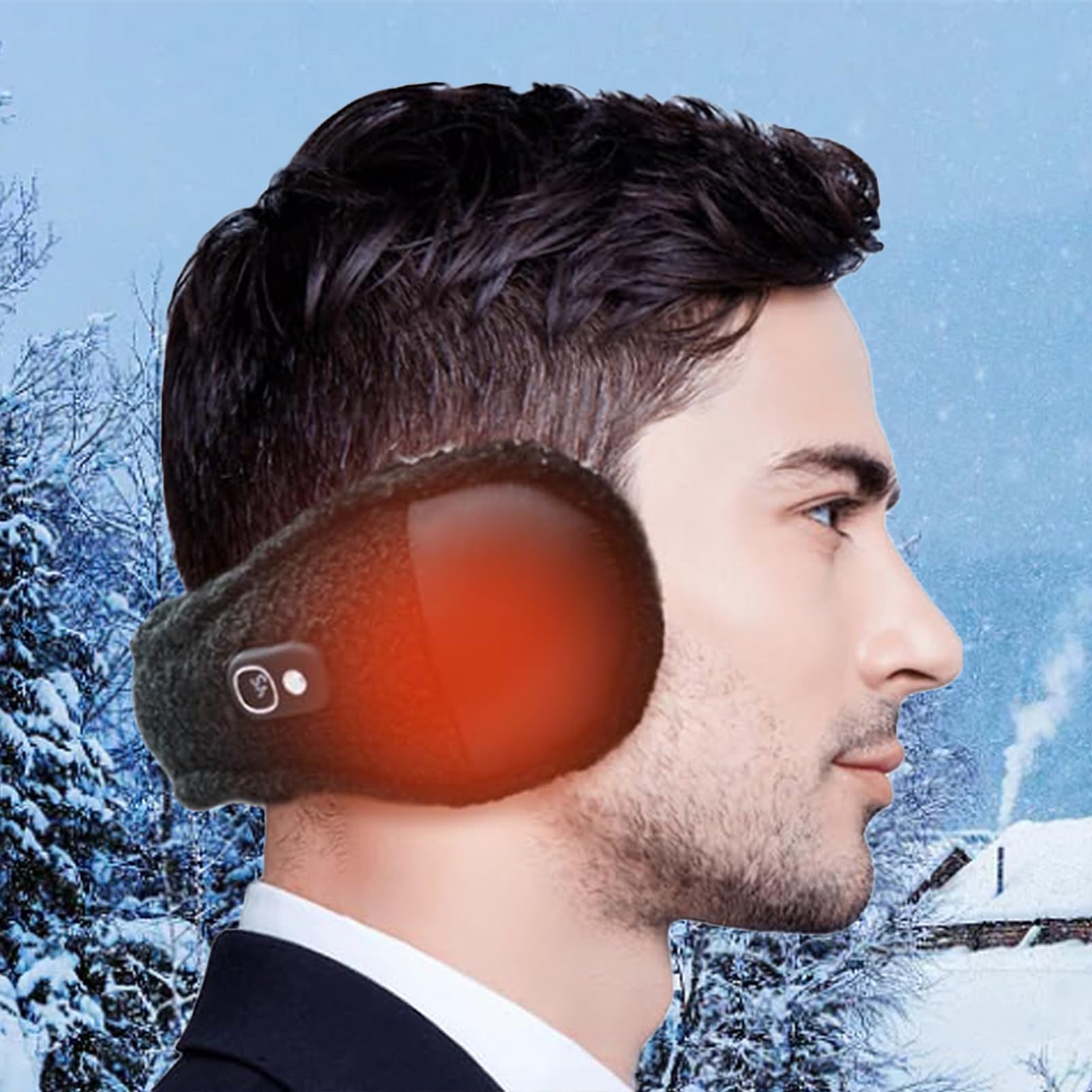 Orejeras térmicas running invierno para hombre Forro polar suave banda