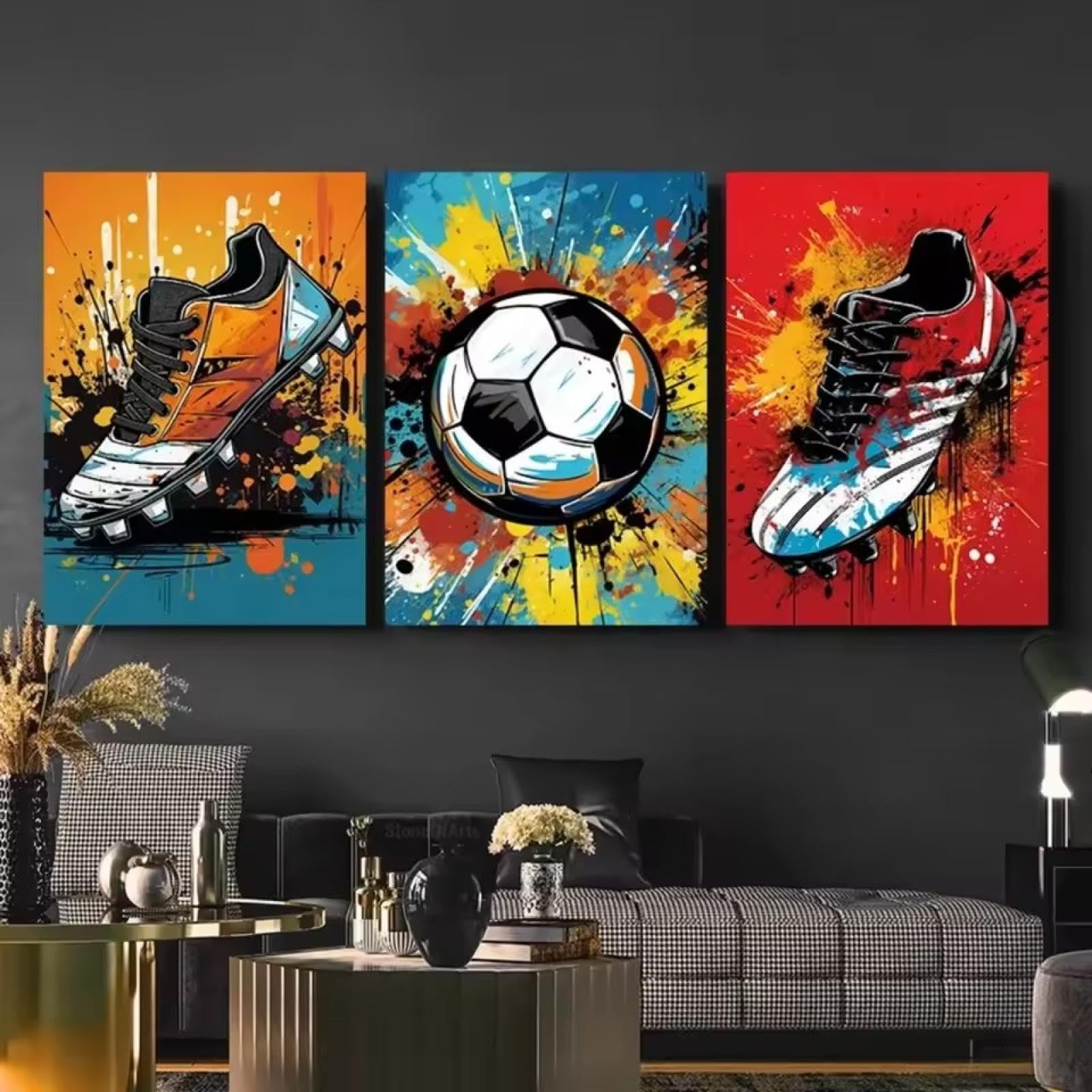 Affiche graffiti foot pour relooker une chambre ado vide - 7