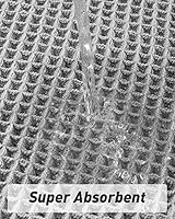 Vista 3 de AMOAMI Upgraded Waffle Bath Mat, Super Absorbent Non Slip Bath Mats for Bathroom Floor, Machine Washable Bathroom Rugs with Tassels, Rubber Backed