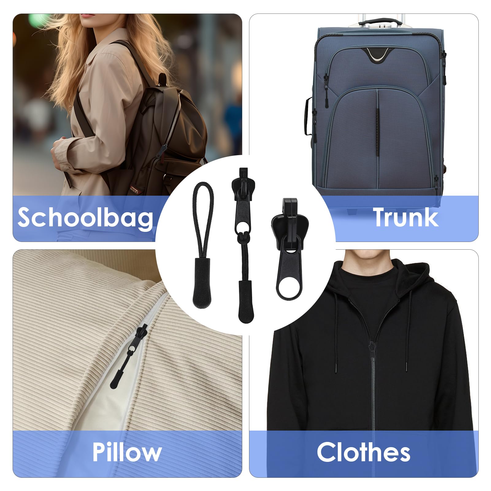 Kit Riparazione Cerniere Doppie Aperte - Perni Di Inserimento #5 Per Cappotti E Giacche - Foto 9