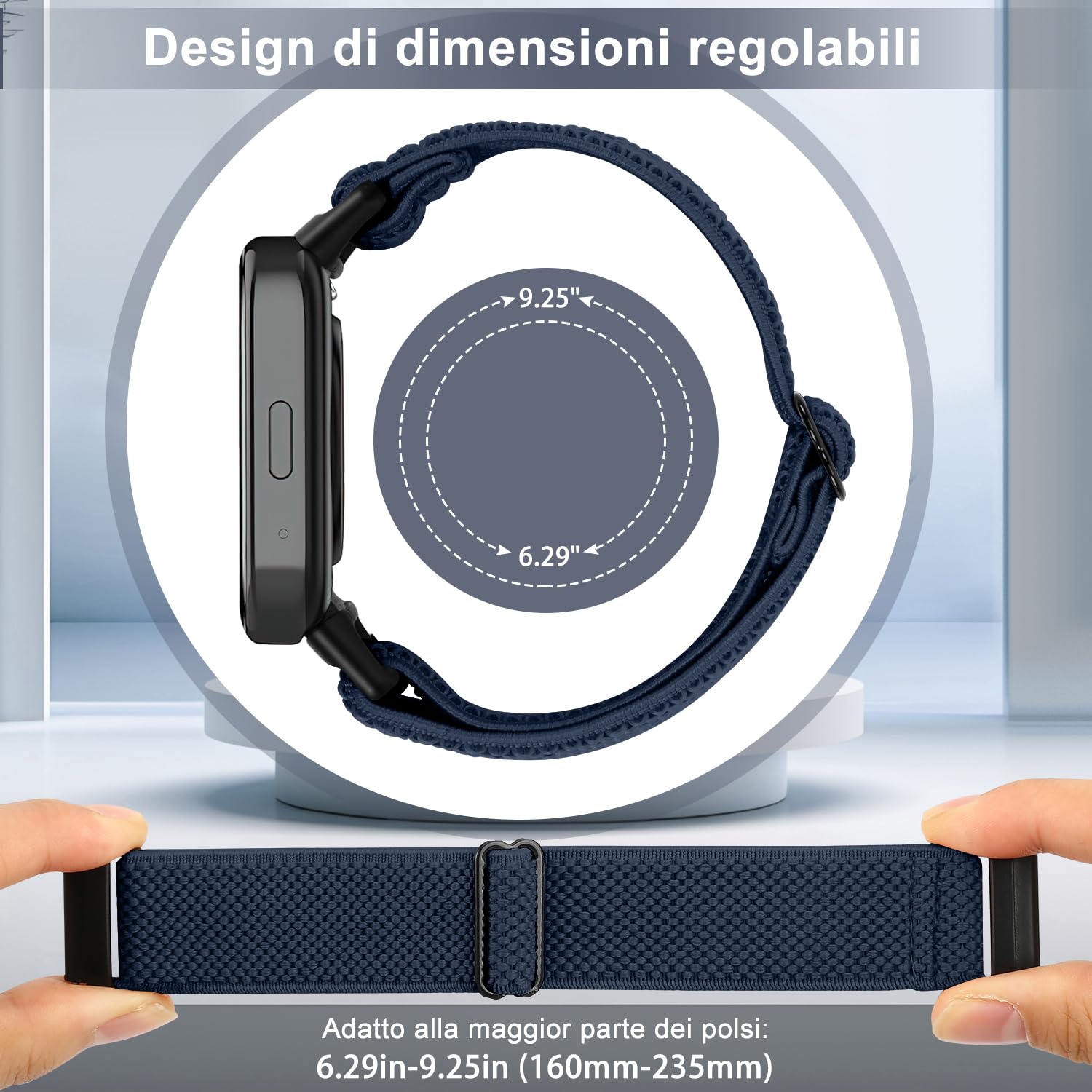 SHIJZWD Fascia elastica per orologio compatibile con Xiaomi Redmi Watch 3 Active, cinturino di ricambio in nylon per orologio sportivo compatibile con Xiaomi Redmi Watch 3 Active