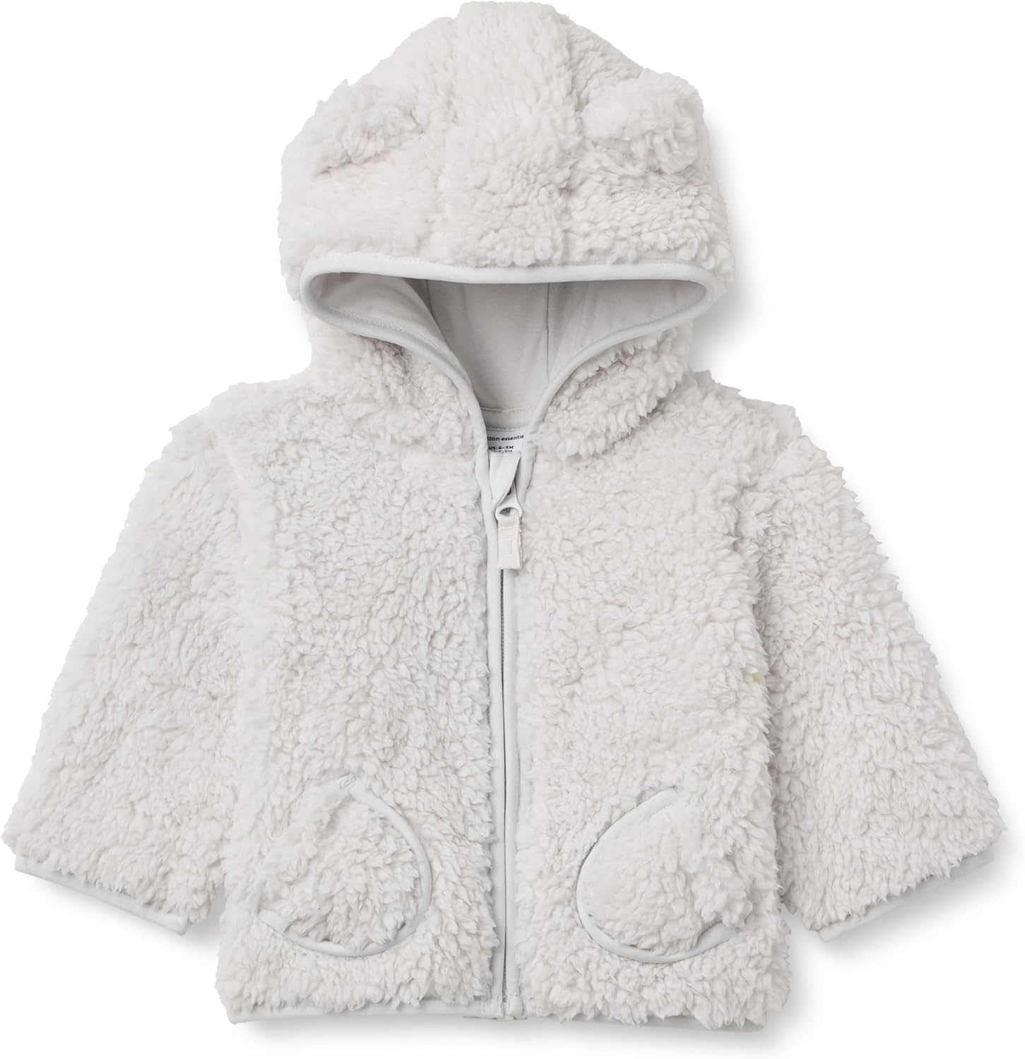 Amazon Essentials Unisex Babies' Hooded Sherpa Jacket
