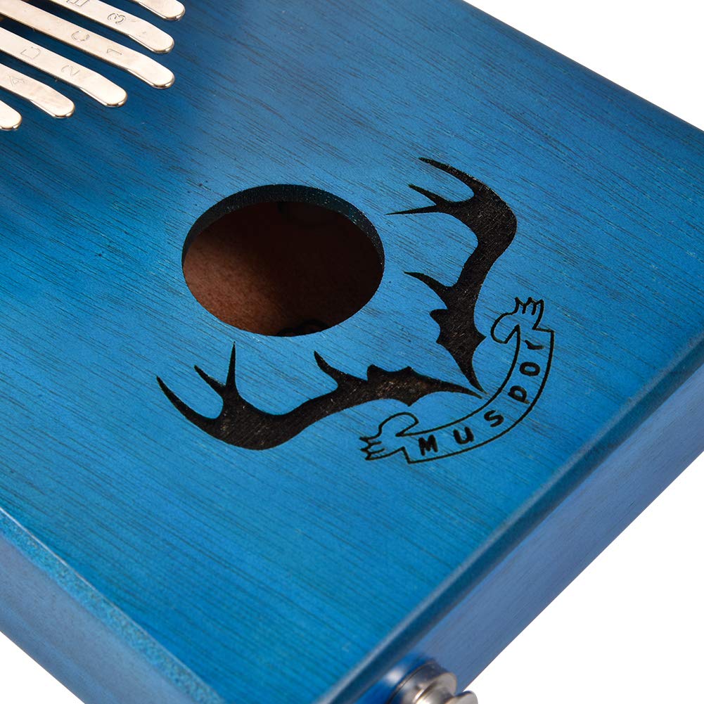 Alnicov 17 tasti Kalimba Thumb Piano, Finger Piano, Africa Musical Instrumentos, Mogano, Per Strumenti Per Principianti