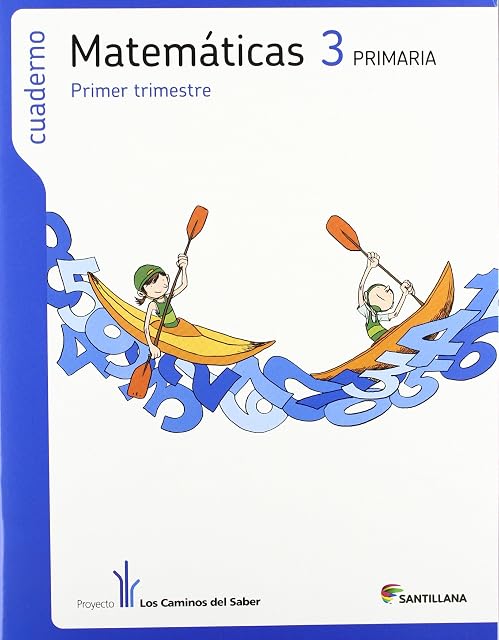 Portada de Cuaderno Matematicas 3 Primaria 1 Trim los Caminos del Saber
