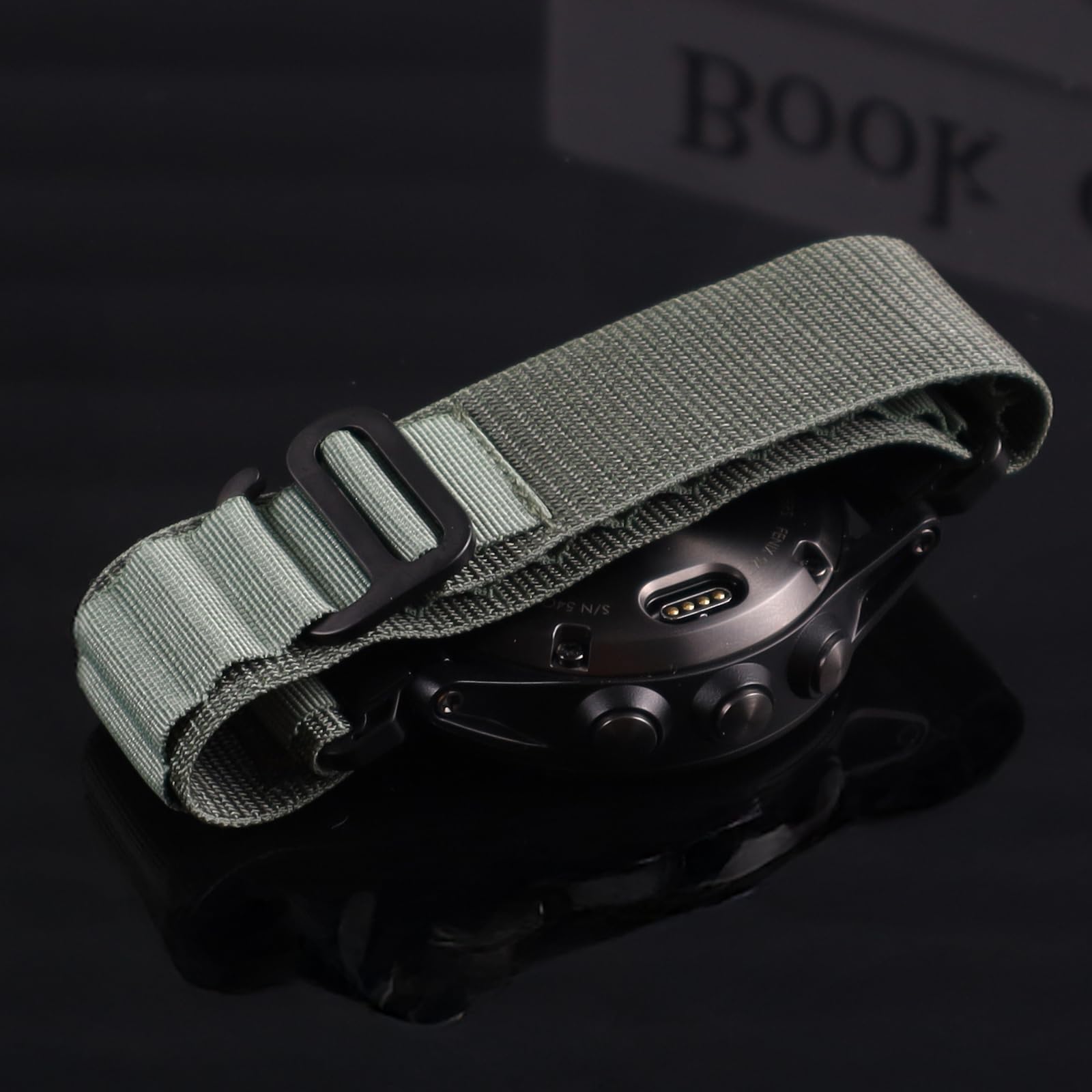 20mm Quickfit Armband für Garmin Fenix 8 43mm, Fenix 7S, Fenix 6S/6S Pro | für epix Pro Gen 2 42mm, Descent Mk3i 43mm, Weiches, Atmungsaktives Nylon Armband, Edelstahl G-Haken, Verstellbares Armband