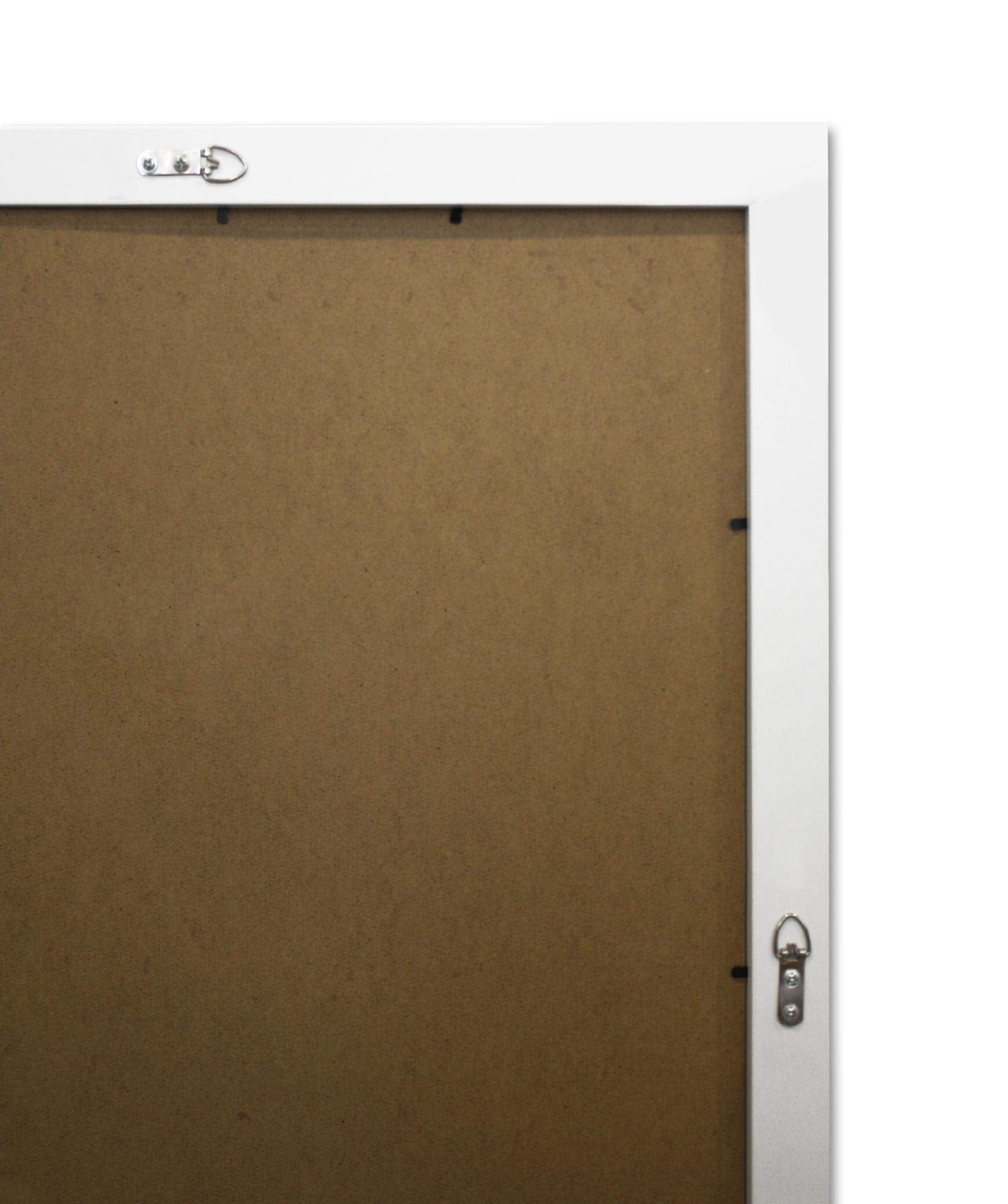Close Up XXL Marco para pósteres 80x120 cm blanco Premium Marco de MDF con vidrio de PVC Marco gigante para fotos