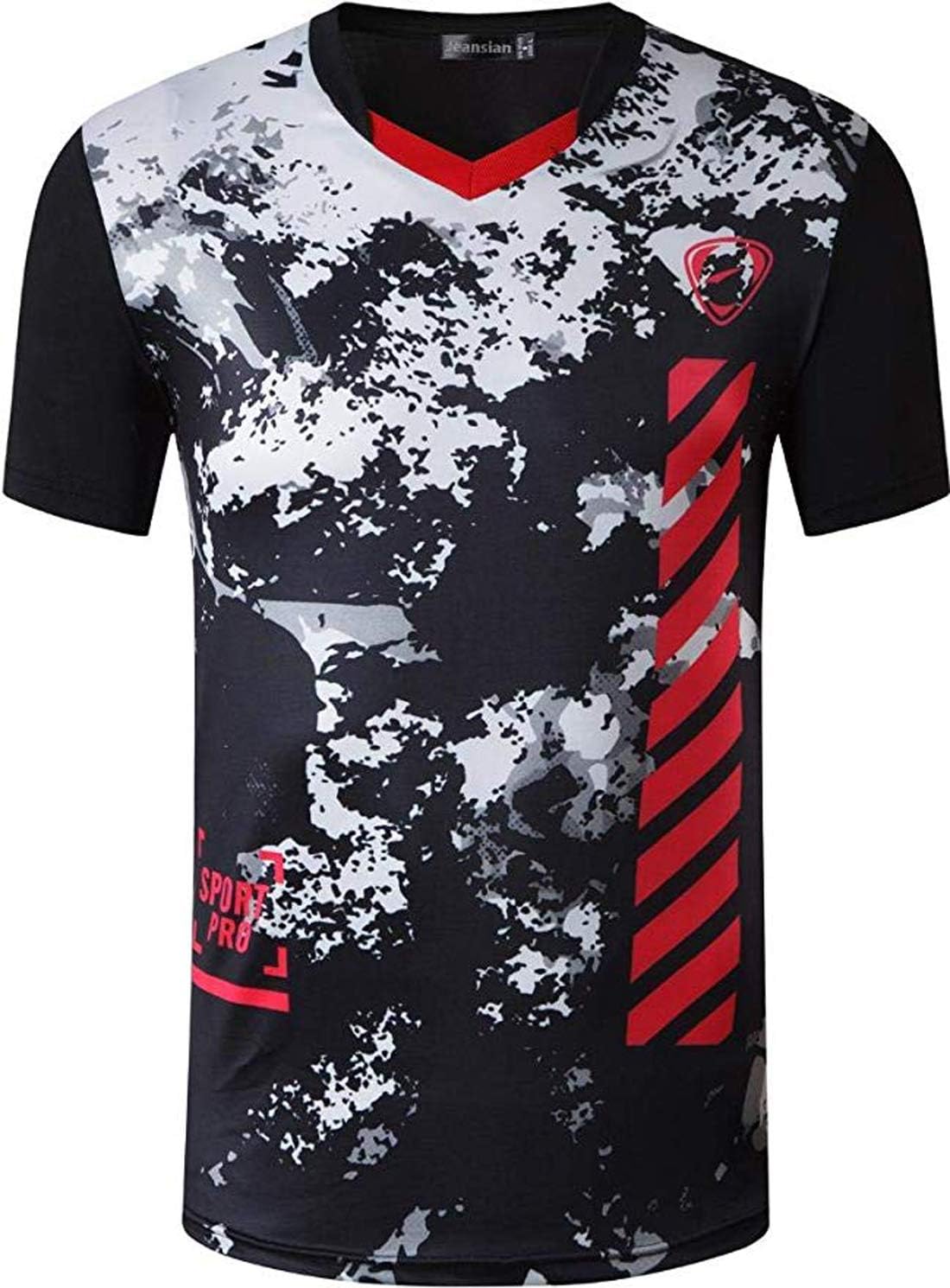 3 Pack Men's Activewear T-Shirt Sport Tee Shirt Athletic Running Gym Workout Tshirt Golf Tennis Tops Quick Dry LSL133
