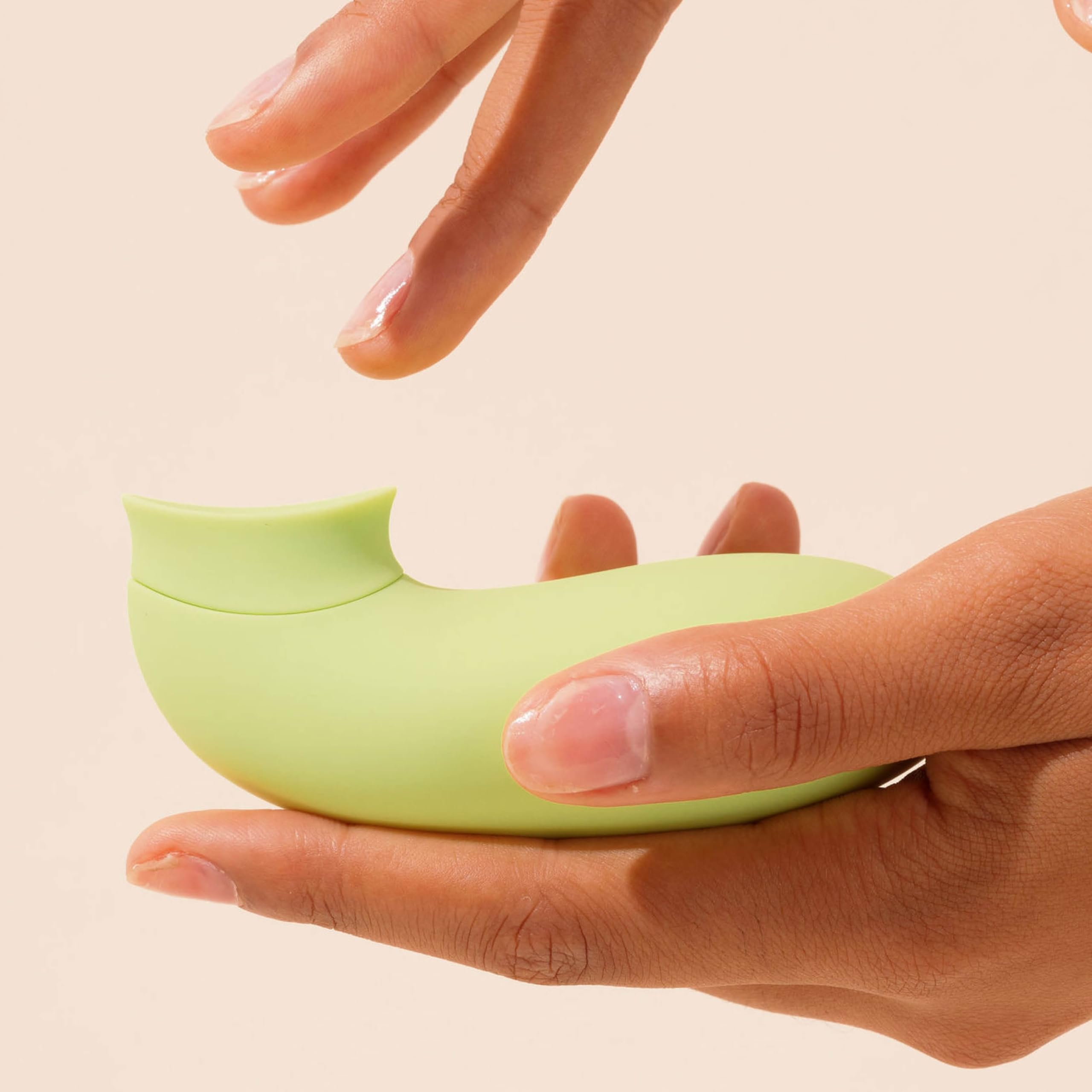 MY LUBIE - Aura, Stimolatore Clitorideo a Onde d'Aria - Ricaricabile USB e Impermeabile - 10 Livelli di Intensità - Silicone Medicale - Matcha