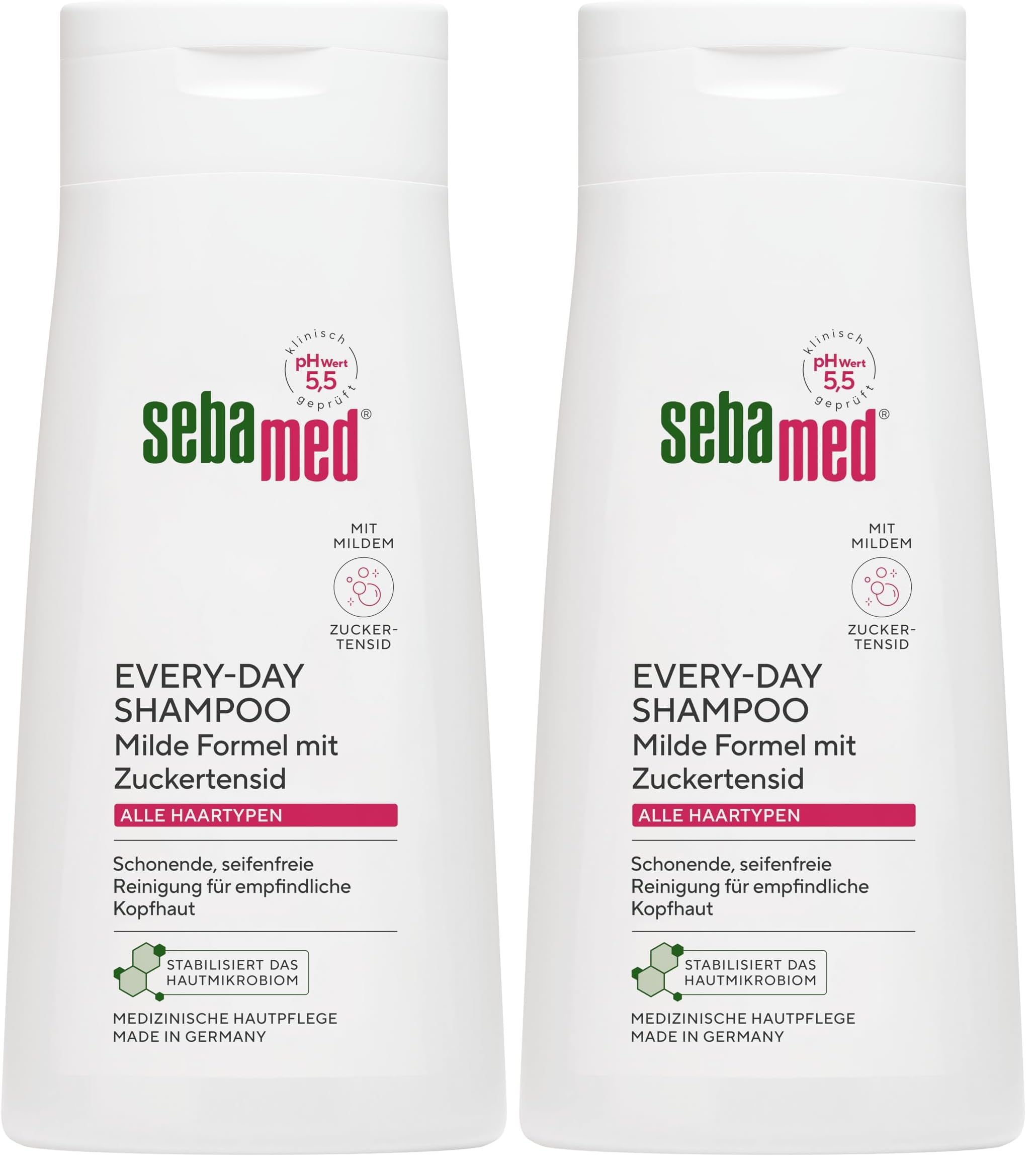 Sebamed Every-Day Shampoo 400 ml, Haarshampoo für Damen und Herren, schonende, seifenfreie Reinigung für empfindliche Kopfhaut, besonders mild durch Zuckertensidformel, für alle Haartypen geeignet