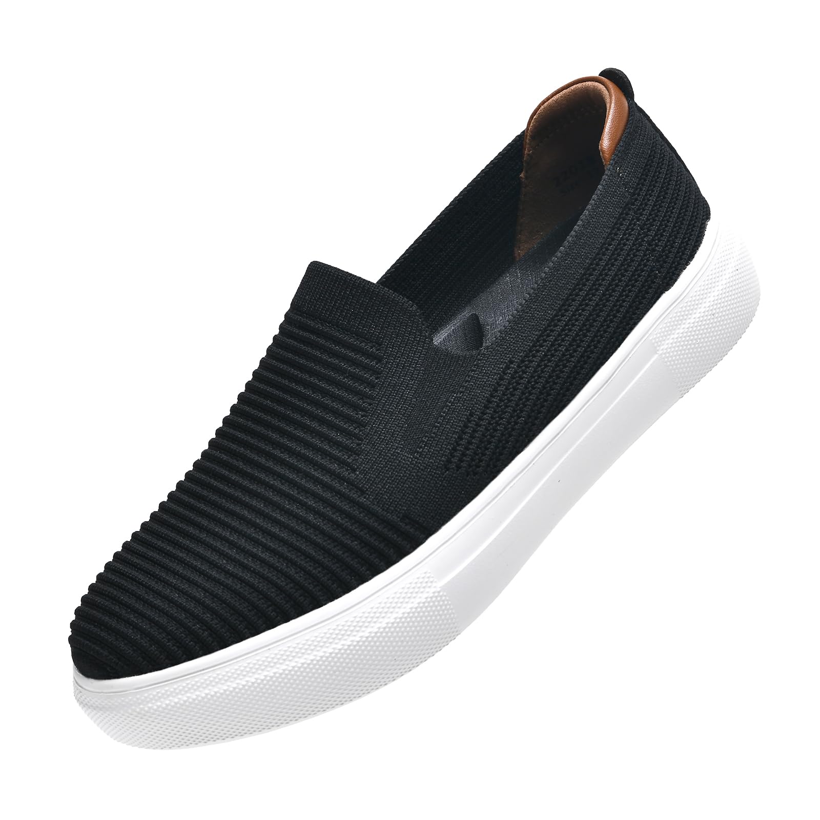 konhill Sportschuhe Damen Slip On Sneaker atmungsaktiven Walking Schuhe Komfort leichte Fitness Turnschuhe