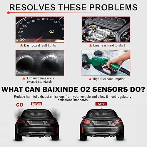 Miniatura 6 de Sensor de oxígeno 234-4588 56029050AA compatible con Dodge Ram 1500 Charger Challenger 09-11 BAIXINDE 1 unidad