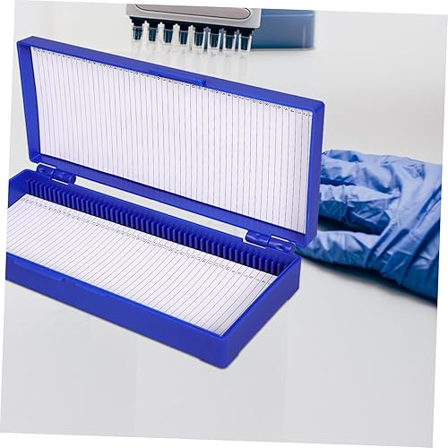 Miniatura 7 de JECOMPRIS 2 unids 50 Slide Holder Cajas Organizadoras Diapositivas Diapositivas Mailer Caso Patológico Almacenamiento Accesorios Microscopio