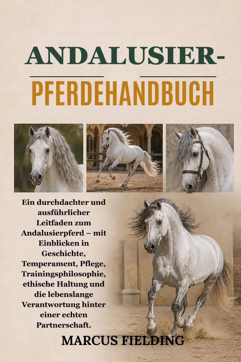 ANDALUSIER-PFERDEHANDBUCH: Ein durchdachter und ausführlicher Leitfaden zum Andalusierpferd – mit Einblicken in Geschichte, Temperament, Pflege, ... hinter einer echten Partnerschaft.