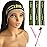 Iraatraa Wig Band and Lace Melting Band Set - Elastic Edge Wrap Bands to Keep Lace Front Wigs in Place and Lay Edges (5 Piece Set, Black Green)