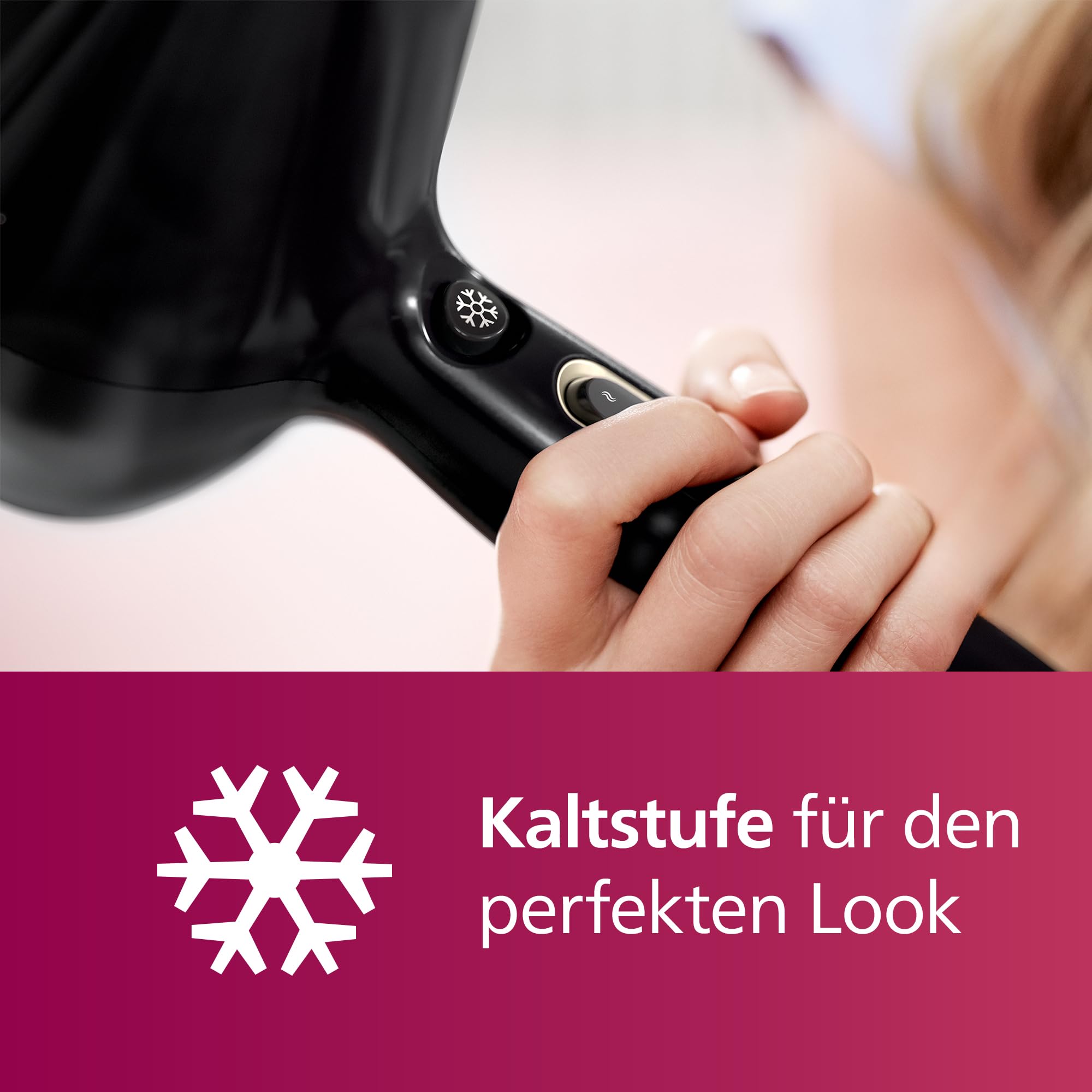 Philips Haartrockner Prestige Pro, Haartrockner für professionelles Trocknen und Styling, mit 2 Stylingdüsen, 2.300 W, Modell HPS920/00