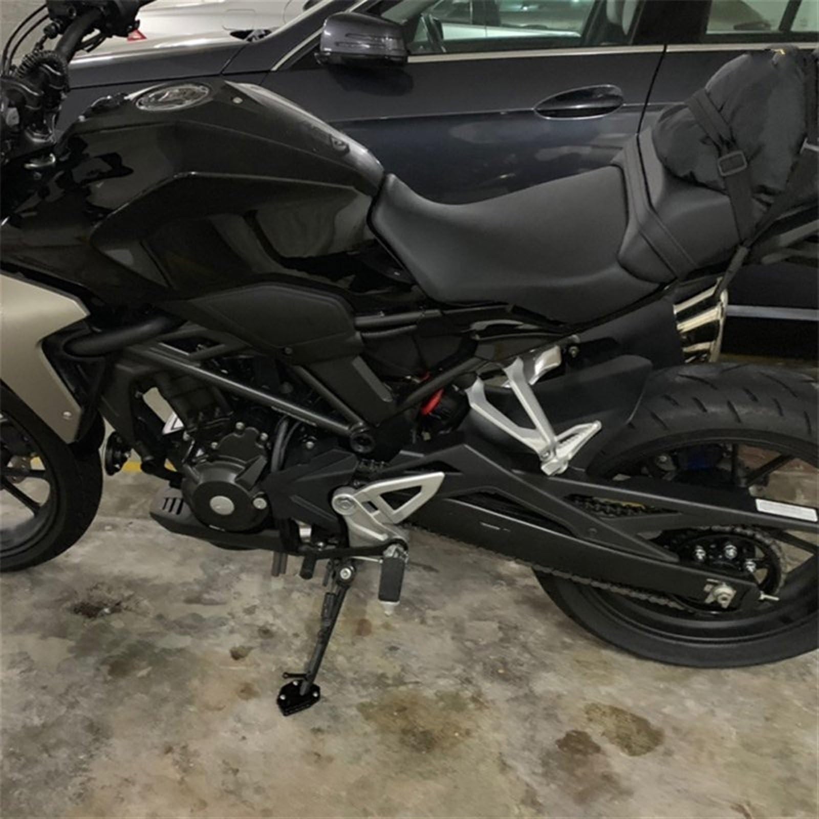 Extension Béquille Latérale CNC Pour Kawasaki Z650RS 2022-2023 - Aluminium, Augmentation De La Surface D'appui