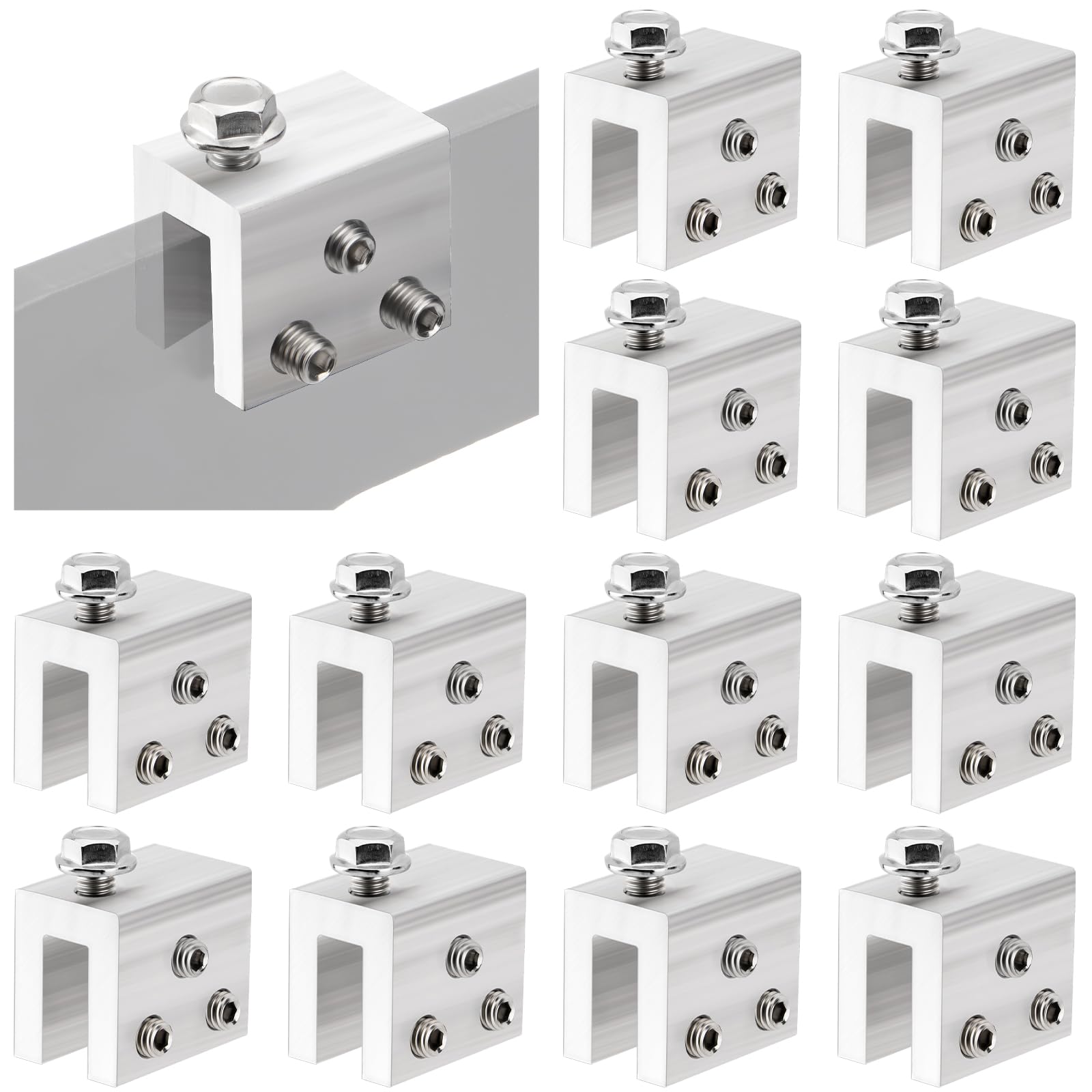 12PCS Standing Seam Roof Clamps