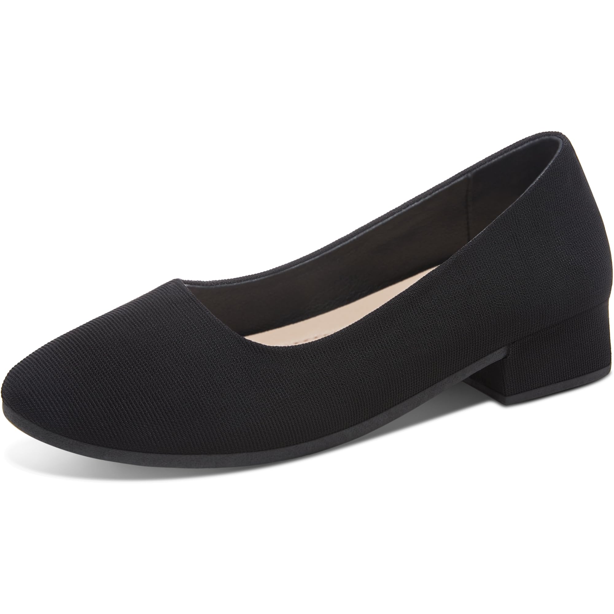 ALTOCIS Women’s Low Block Chunky Heels Pumps Ladies Elegant Closed Round Toe Pumps Shoes Low Platform Office Pumps Shoes