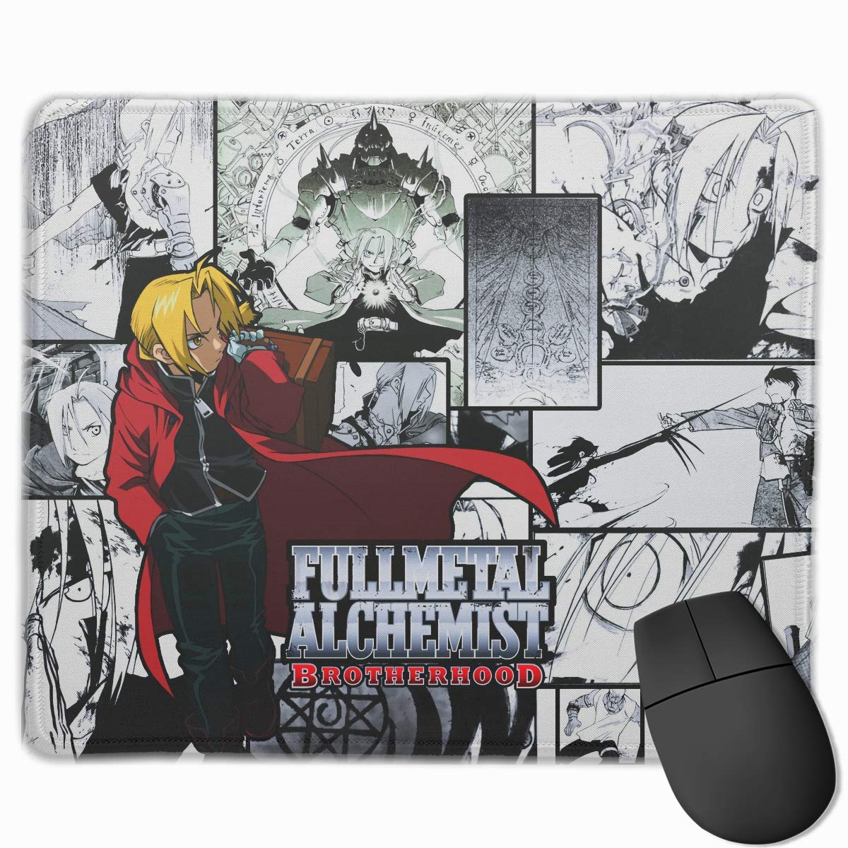 Fullmetal Alchemist Brotherhood Non-Slip Mouse Pad Rectangle Rubber Anime Mouse Pad Gaming Mouse Pad