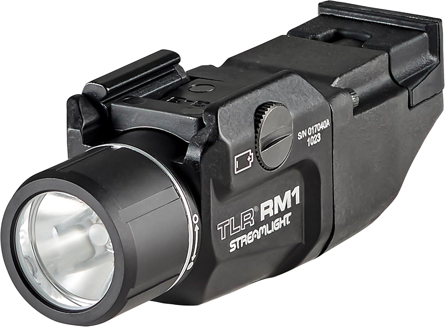 Streamlight 69442 TLR RM 1 500-Lumen Low-Profile Rail Mounted Tactical Lighting System with Dual Remote Switch, Rail Locating Keys, Mounting Clips and CR123A Battery, Black