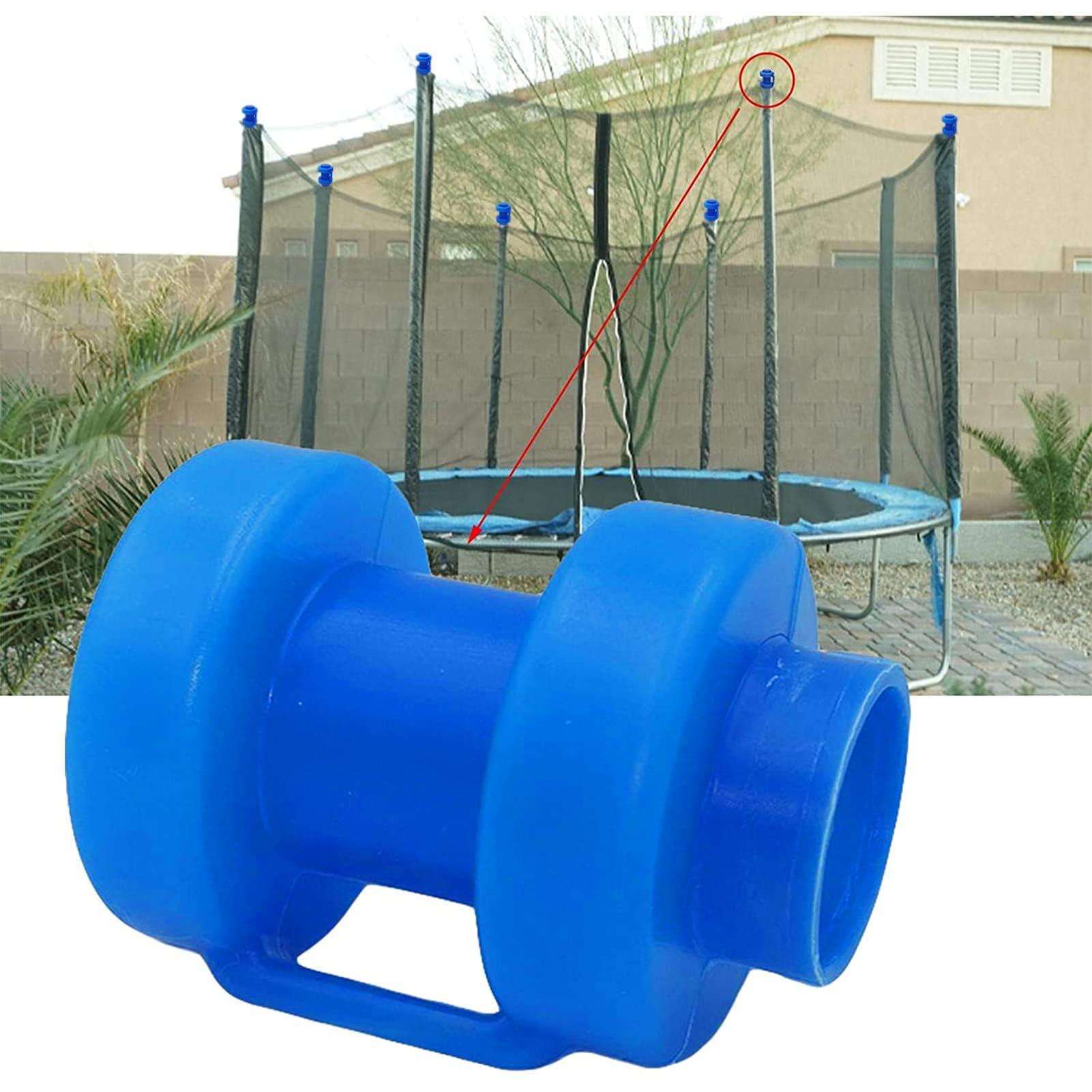 Rockible 10x Corda Elastica Per Trampolino Corda Elastica Per Salto In Alto Cinghie Di Fissaggio Cinghie Corda Elastica Per Tenda, Blu