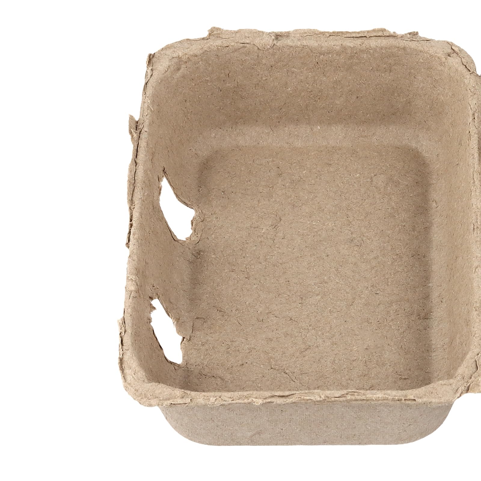 SOUJAP 50 cajas de huevos de cartón de 6 unidades, media docena de cajas de huevos de papel para pollo, 15 x 10 x 7 cm