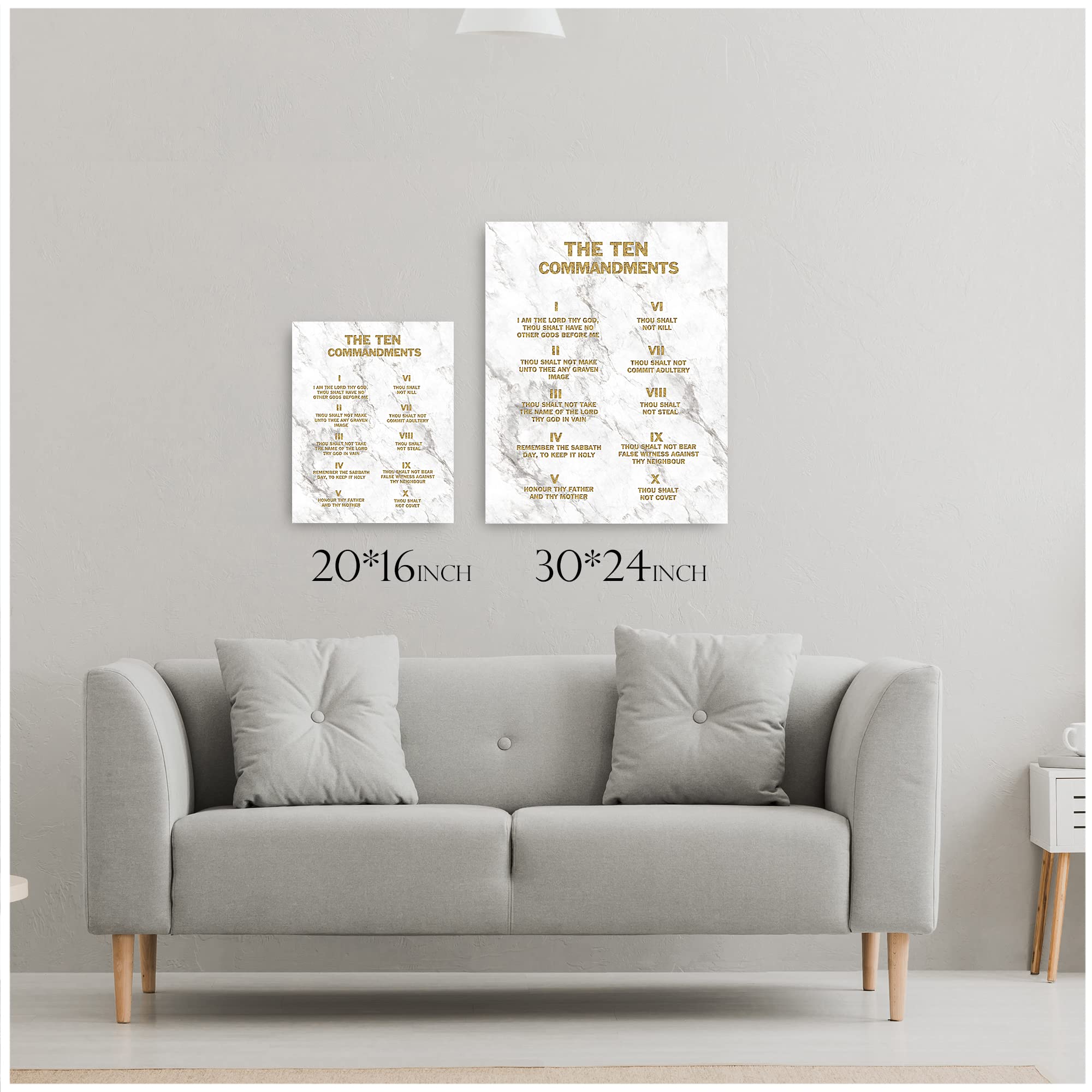 CP CANVASPATH Lienzo Giclée De Los Diez Mandamientos