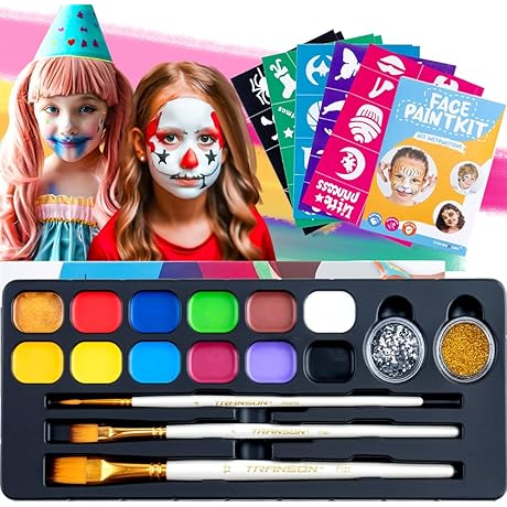 Essential Art Tool: Transon 12 Colors Face Painting Kit