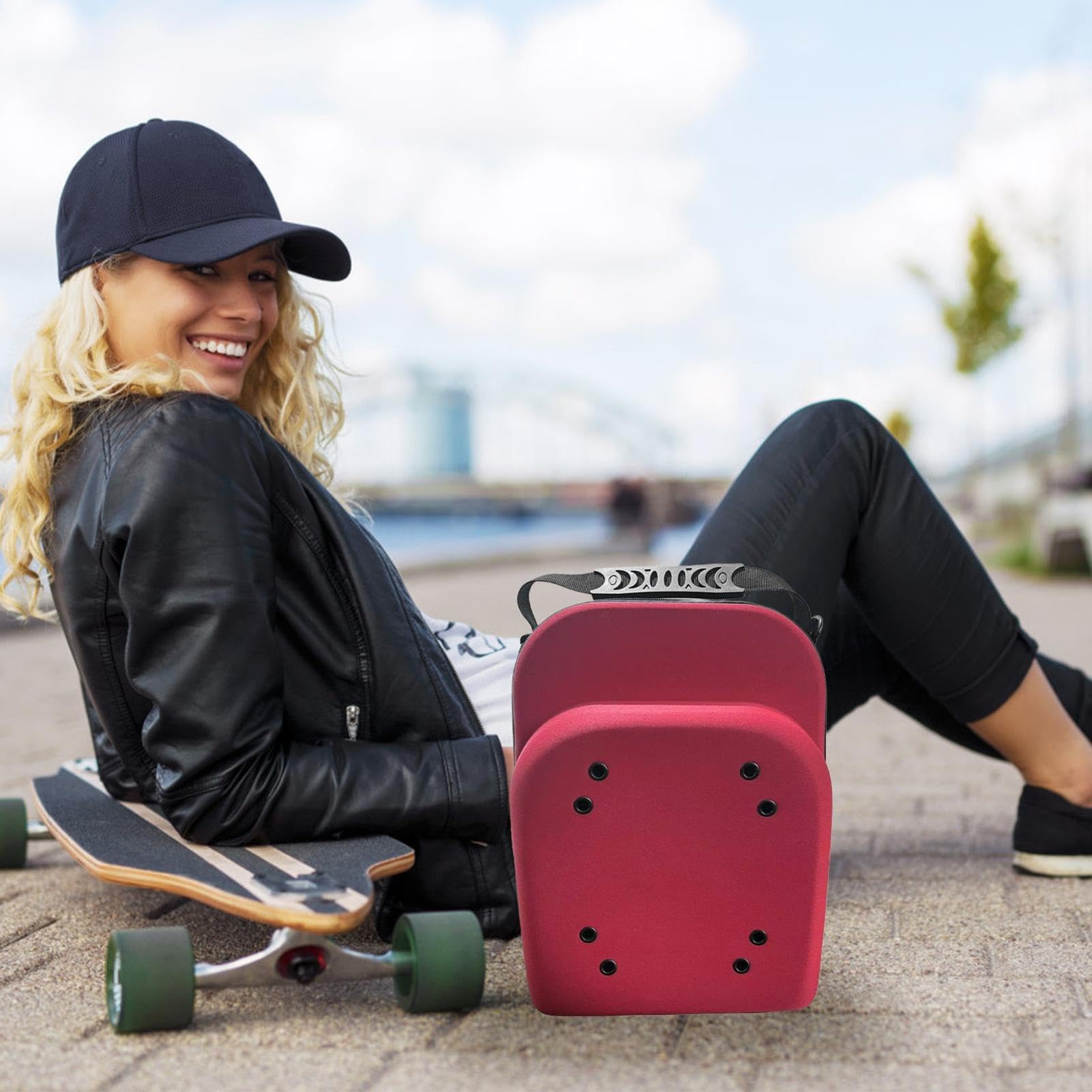 Bolsa organizadora para sombreros deportivos, estuche de viaje para | Sombrero Estuche para gorra de béisbol c