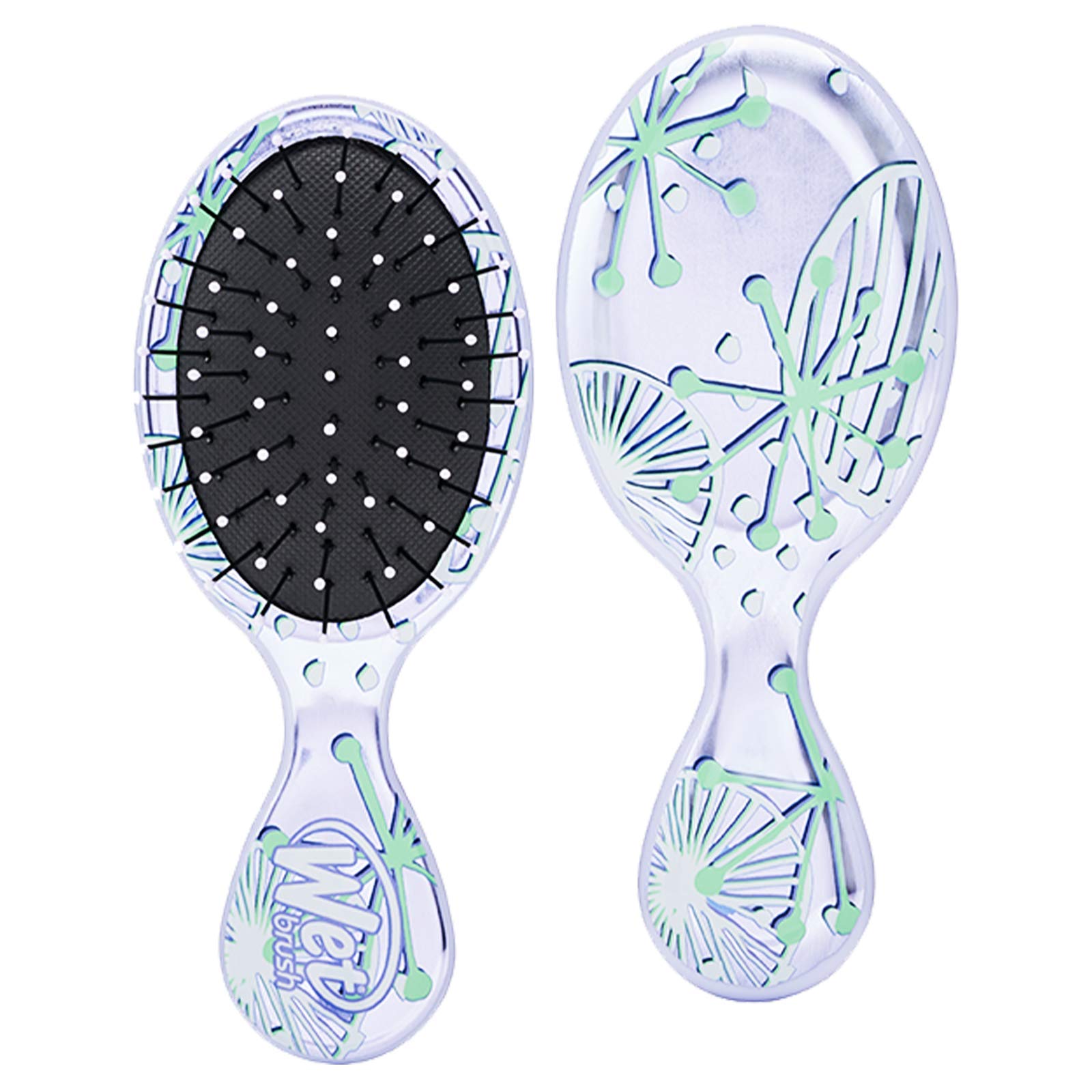 Wet Brush Osmosis Mini Detangler - Sparkling Sea Life - Detangling Travel Hair Brush - Ultra-Soft IntelliFlex Bristles Glide Through Tangles with Ease - Protects Against Split Ends and Pain-Free