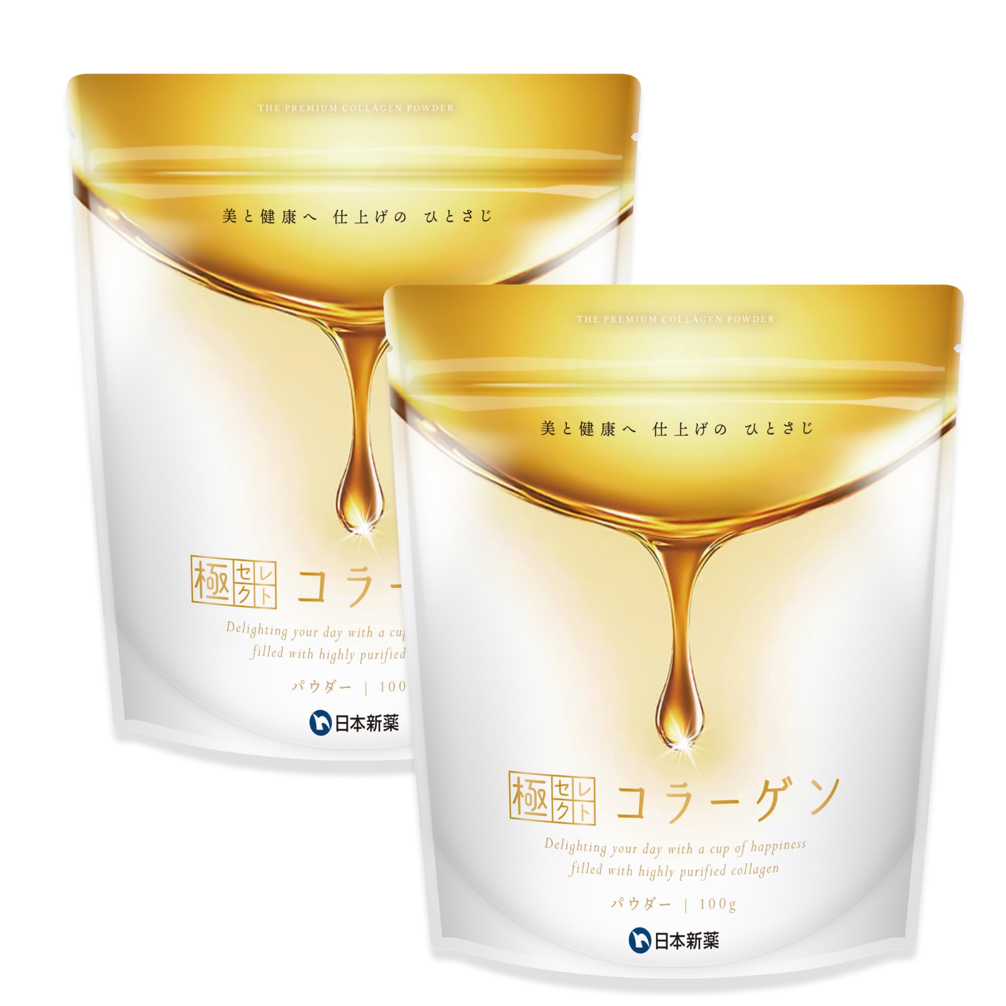 日本新薬 極セレクトコラーゲン 100g 2袋の商品画像