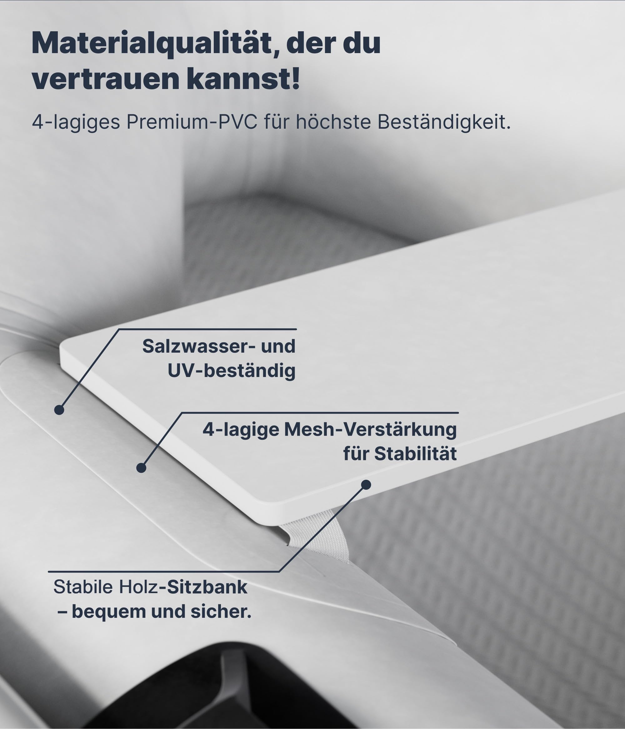 Nemaxx® Profi Schlauchboot 230/330/380 cm für 2/5/7 Personen – Paddel-, Angel- & Ruderboot – Luftboden/Aluboden, motorisierbar, bis zu 905 kg Traglast – inkl. 2 Paddel, Pumpe, Tasche & Reparaturset