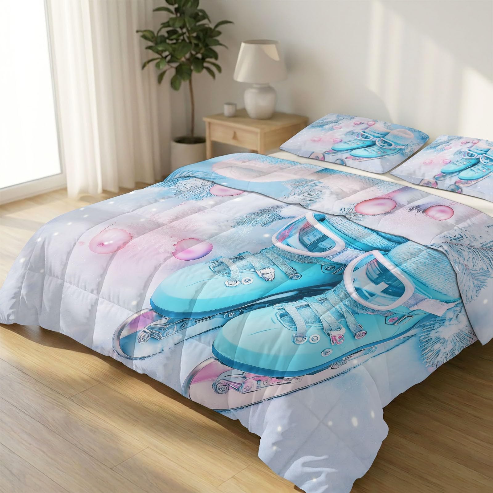 Couette hypoallergénique 180x200 cm Schieferblau pour éliminer la corvée des housses de lit