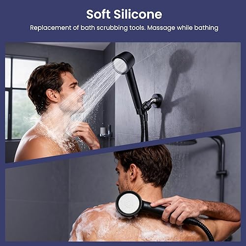 Miniatura 7 de Ion Drops Filtered Shower Head with Handheld, High Pressure Shower Heads with 3 Spray, Showerhead with Filters Hand held for Hard Water, Remove the