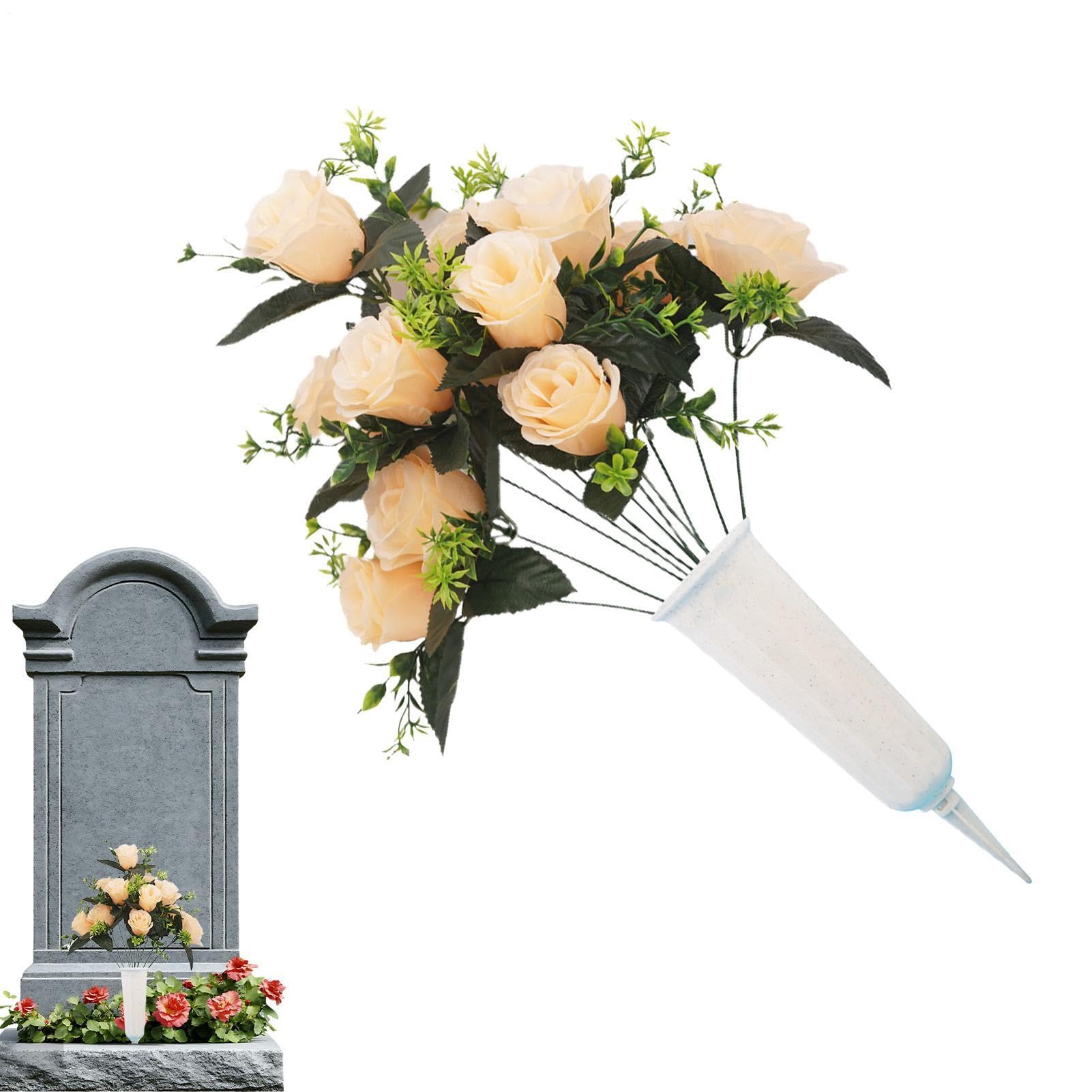 Flores artificiales cementerio decoracion tumbas y ramos para funeral