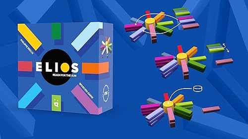 Miniatura 4 de Juego de mesa Elios un desafío abstracto de madera para probar tu estrategia. Divertido juego familiar para niños y adultos, a partir de 7 años, 2 a