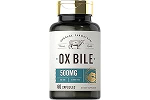 Herbage Farmstead Ox Bile 500mg: Enhanced Digestion and Fat Metabolism
