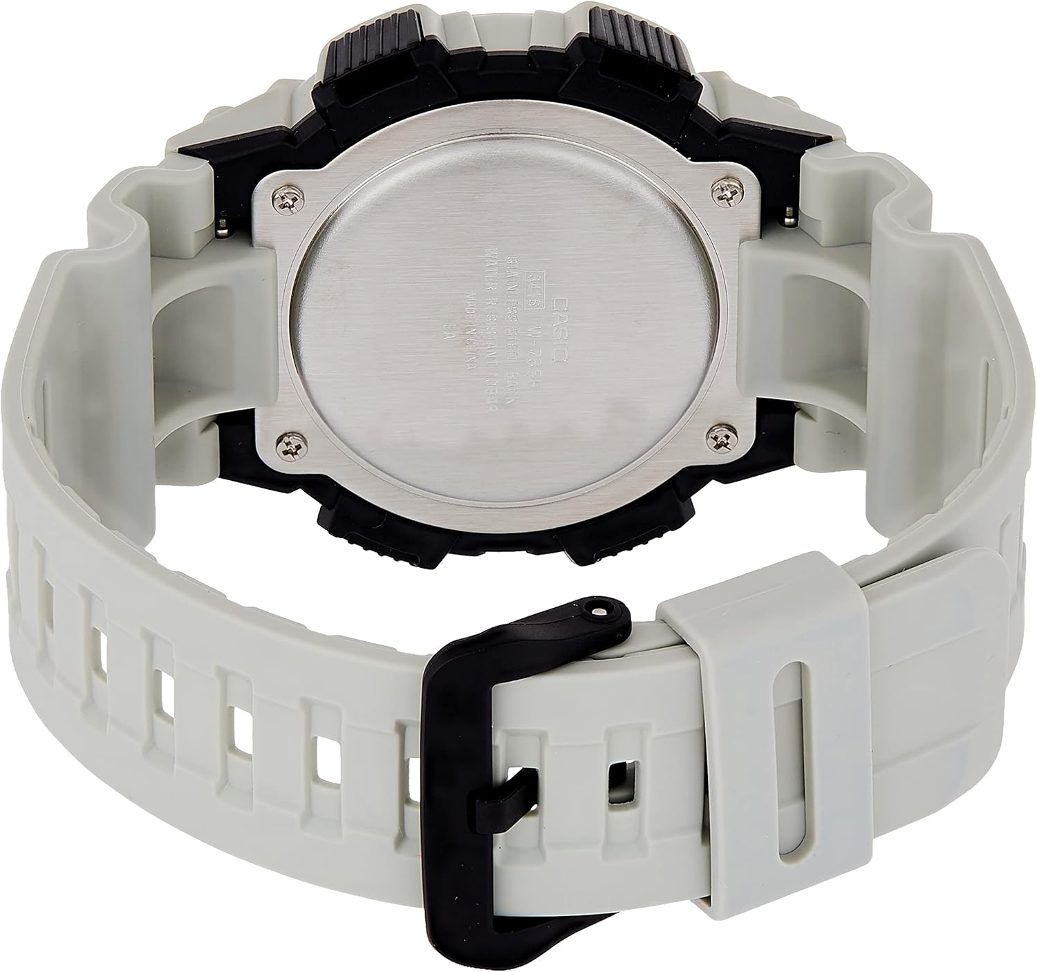 پاسي view of the Casio W-735H-8A2VDF Digital Wristwatch showing buttons