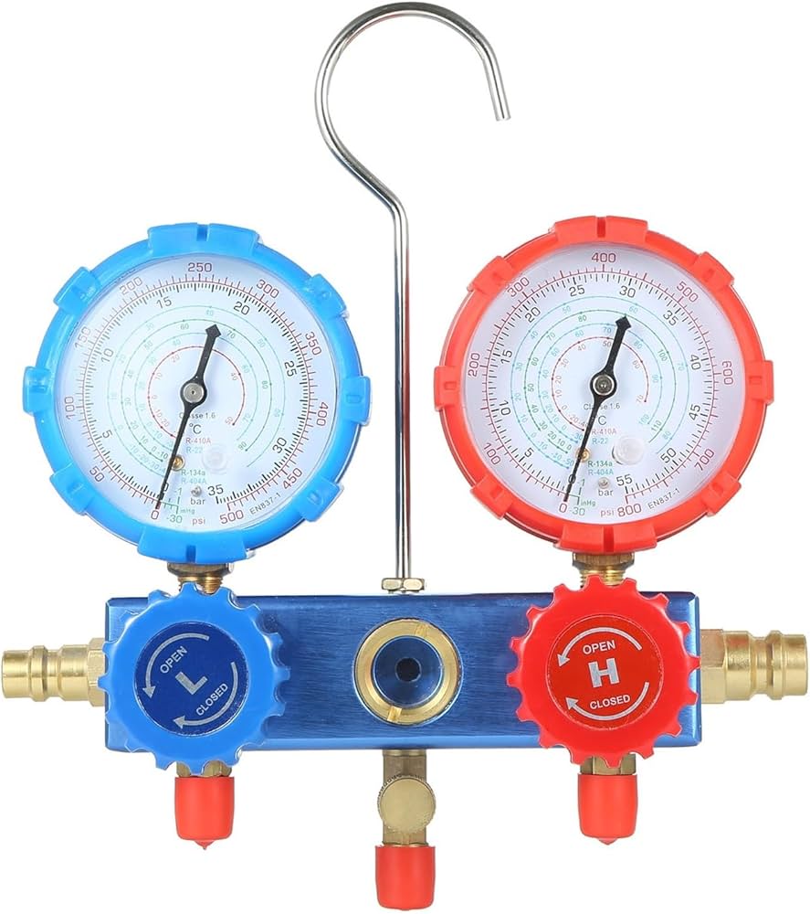 Amazon.co.jp: ゲージ マニホールドゲージセット R410A R22