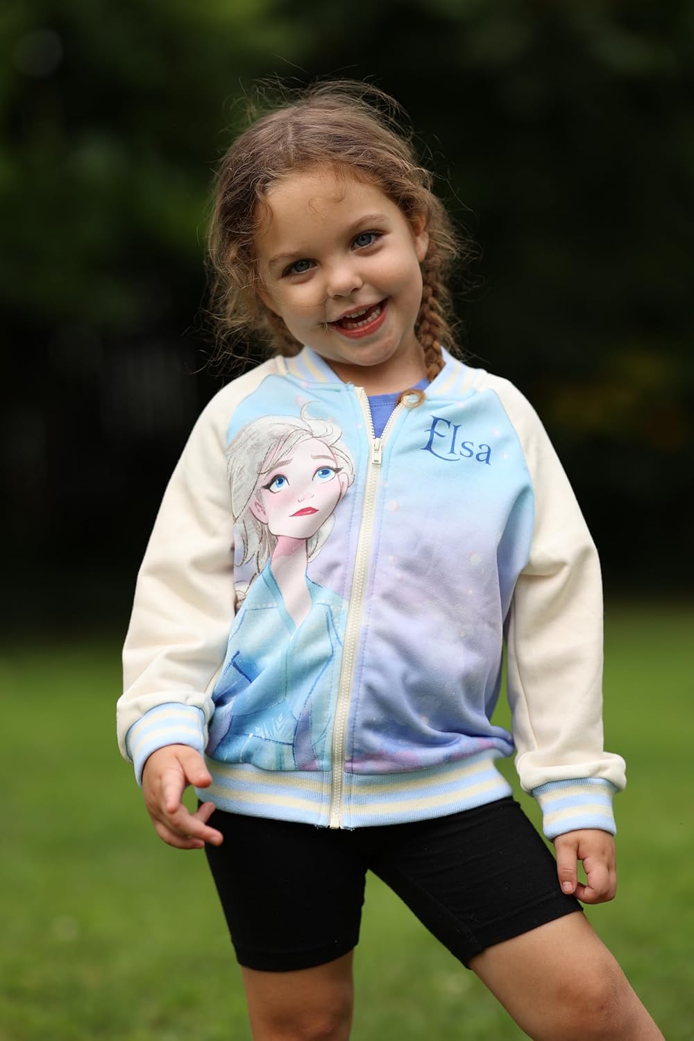 Disney Minnie Mickey Stitch Princess Frozen Elsa Jacket Lightweight Zip up Fall Clothes Classic Sweatshirt 2-14 Years - Image 6