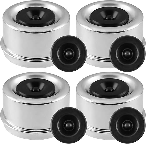 Miniatura 7 de Tapa antipolvo para rodamientos de remolque de 2.44 pulgadas, tapa antipolvo para eje de remolque con 8 tapones de goma, cubiertas de grasa
