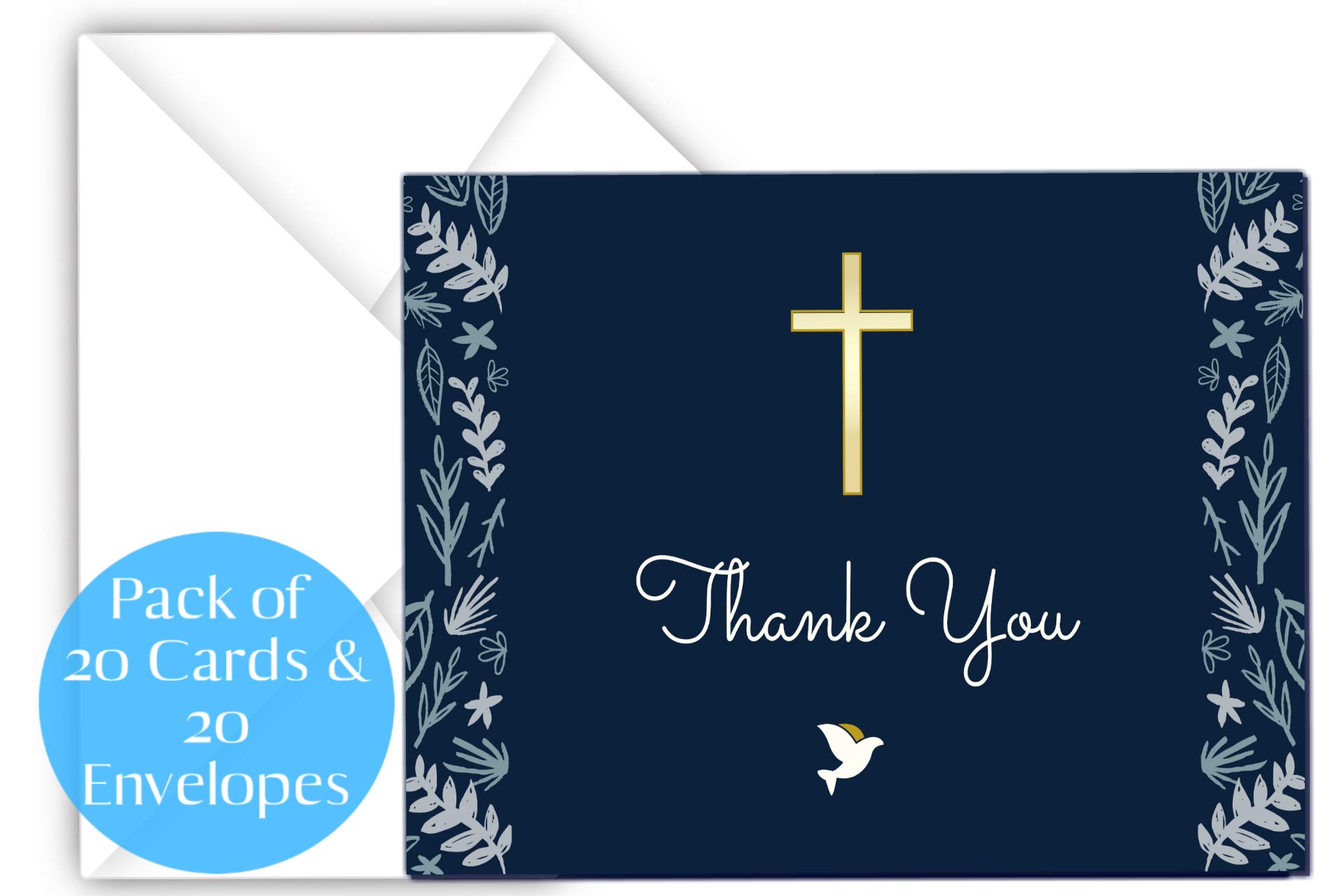 Confirmation Thank You Card Example Confirmation Note Card With Cross,