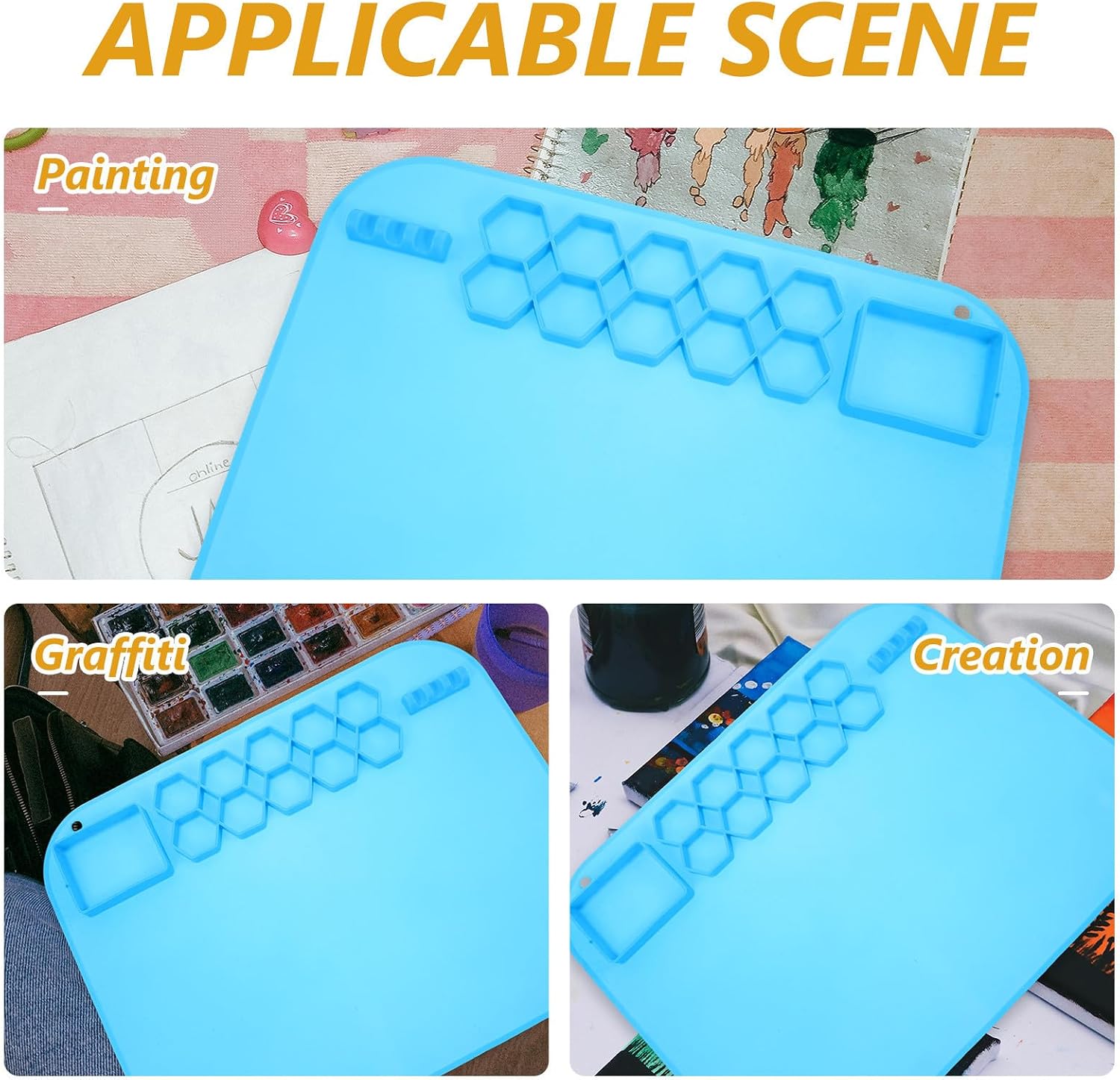 Silicone Painting Mat for DIY Beads and Craft Projects